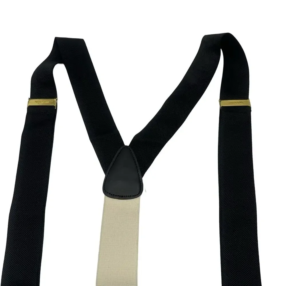 TRAFALGAR  Men's  Black  Suspenders